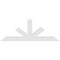 Ekena Millwork Saratoga Architectural Grade PVC Gable Bracket, 84"W x 31 1/2"H x 4"D x 6"F, 9/12 Pitch GBP084X32X0406SAR00 - alternate 4